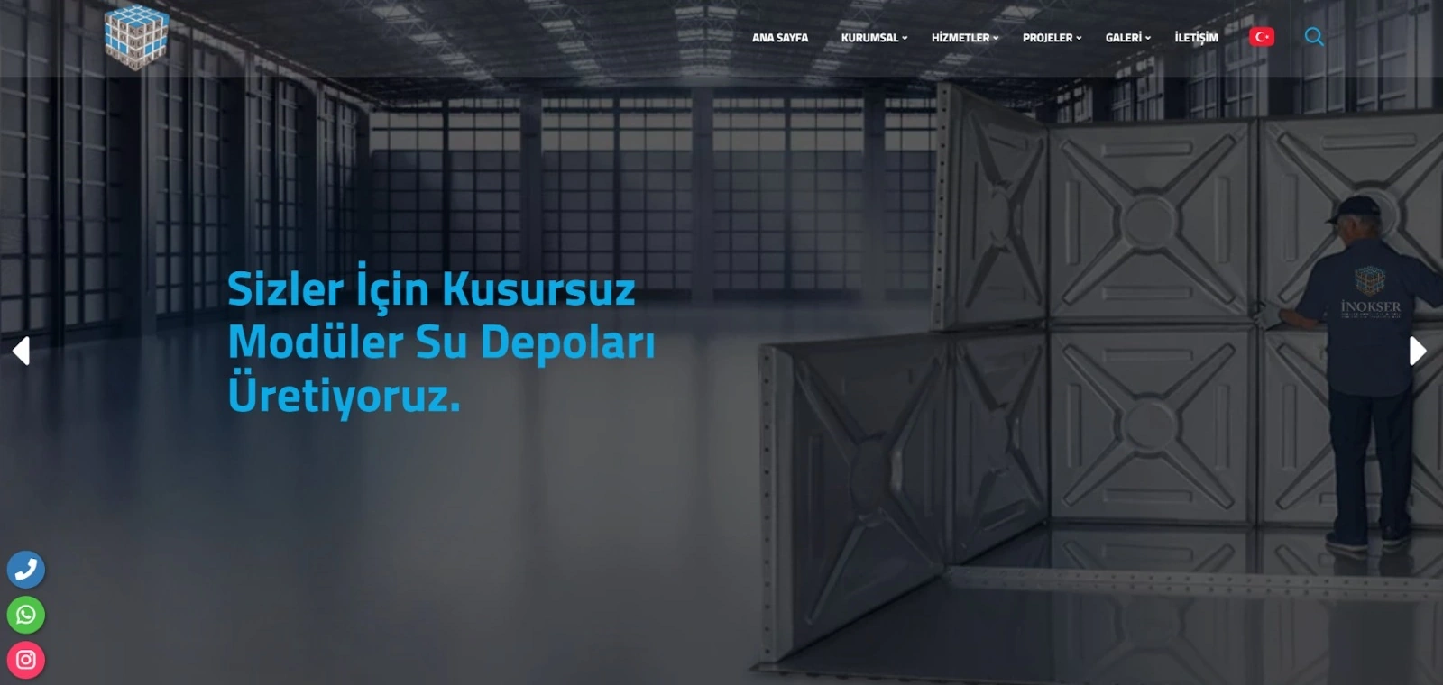 İnokser Modüler Su Depoları 